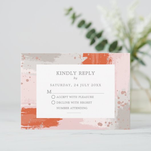 Het bruiloft van de kunstenaar is een felmoderne a informatiekaartje (Staand voorkant)