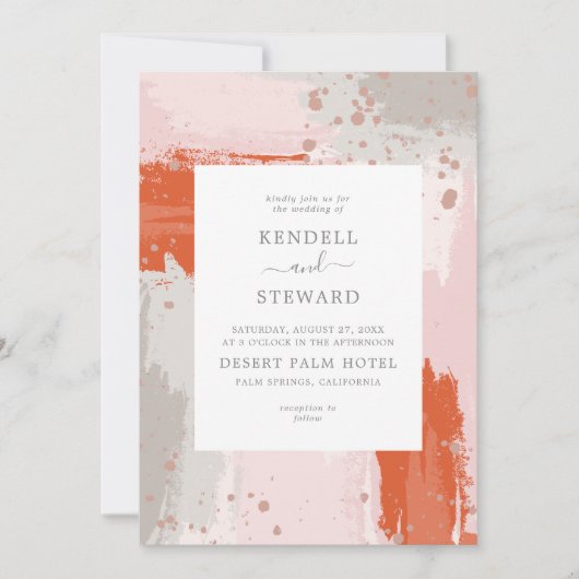 Het bruiloft van de kunstenaar is een felmoderne a kaart (Voorkant)