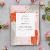 Het bruiloft van de kunstenaar is een felmoderne a kaart