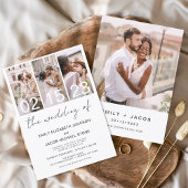 Het bruiloft van het Witte Berichten van de Foto C Kaart