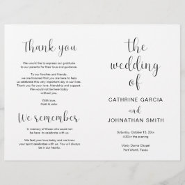 Het bruiloft van, Modern Wedding Foldable Program