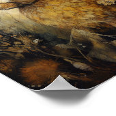 Het bruine konijn poster (Hoek)