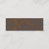 Het bruine Mager Denken - Mini Visitekaartje (Achterkant)