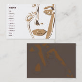 Het bruine Mollig Denken - Visitekaartje (Voorkant / Achterkant)