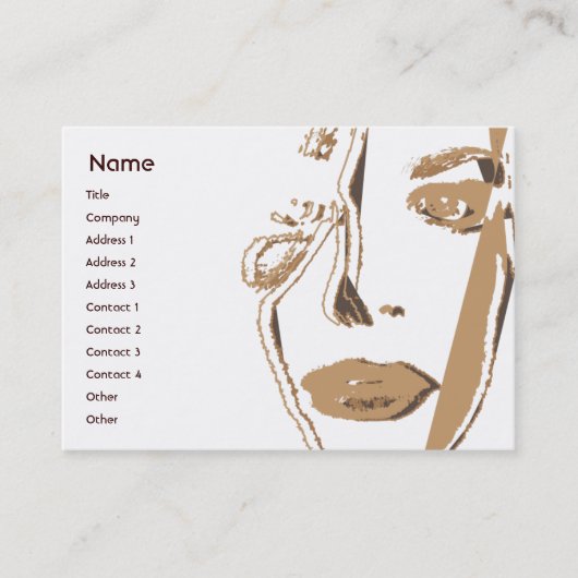 Het bruine Mollig Denken - Visitekaartje (Voorkant)