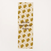 Het bruine patroon van de waterverf ontspant medit yogamat (Voorkant)