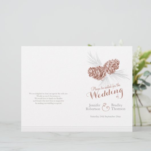 Het bruine wintertrouwprogramma voor de winter (Staand voorkant)