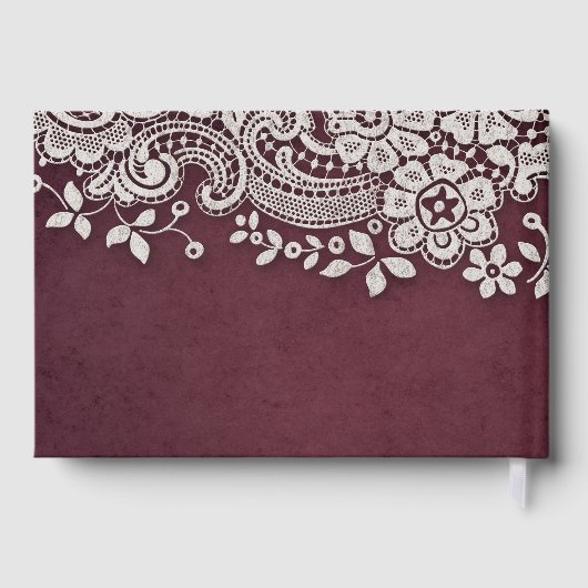 Het  bruinkoolgastenboek van de Bourgogne Gastenboek (Achterkant)