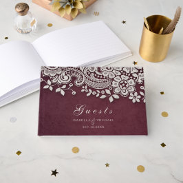 Het bruinkoolgastenboek van de Bourgogne Gastenboek