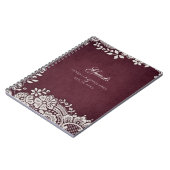 Het  bruinkoolgastenboek van de Bourgogne Notitieboek (Linkerzijde)