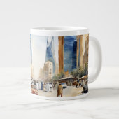 Het bruisende Riyadh Street Uitzicht Grote Koffiekop (Voorkant rechts)