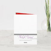 Het brullende Meisje van de Vin van jaren '20 Bedankkaart (Achterkant)