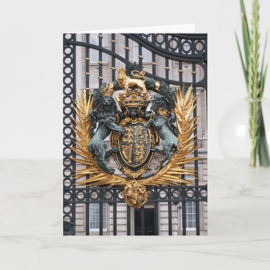 Het Buckingham Palace Londen Engeland van CREST Kaart (Voorkant)