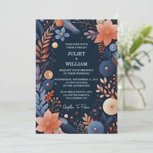 Het budget Goedkope Outdoor Stijlvolle Navy Blue B Kaart (Staand voorkant)