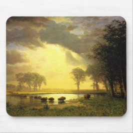 Het buffelspoor, Albert Bierstadt Muismat
