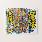 Het buffet was geweldig, maar heb je wel eenden ge legpuzzel (Horizontaal)
