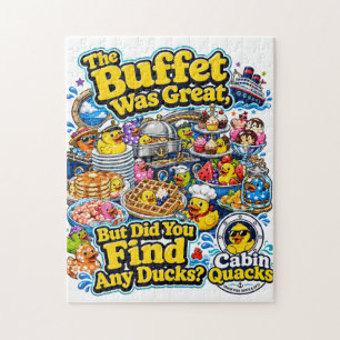 Het buffet was geweldig, maar heb je wel eenden ge legpuzzel