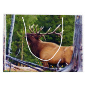 Het Bugler Elk Bull Large Cadeautasje (Achterkant)