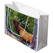 Het Bugler Elk Bull Large Cadeautasje (Voorkant Gekanteld)