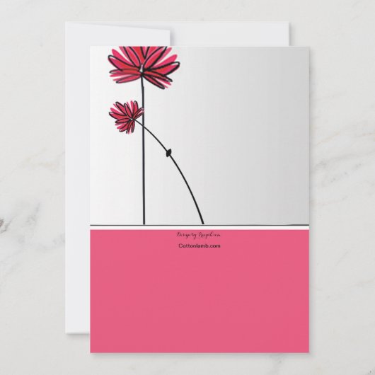 Het buigen in de Uitnodiging van de Breeze (Achterkant)