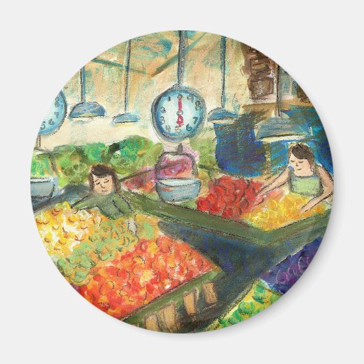 Het buigen van het Producentennet (Pike Place Seat Magneet (Voorkant)