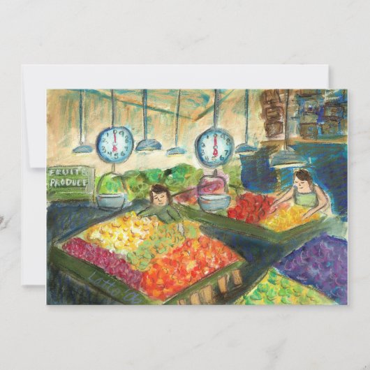 Het buigen van het product (Pike Place Seattle) Kaart (Voorkant)