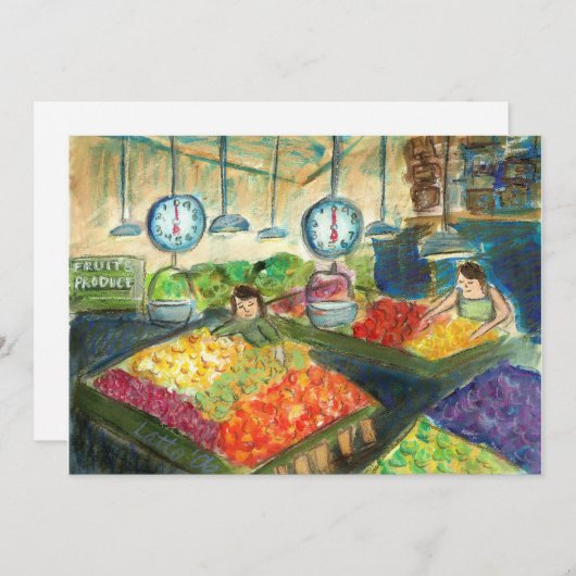 Het buigen van het product (Pike Place Seattle) Kaart (Voorkant / Achterkant)