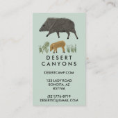 Het buitenechtelijke Hike-avontuur Javelinas Visitekaartje (Achterkant)