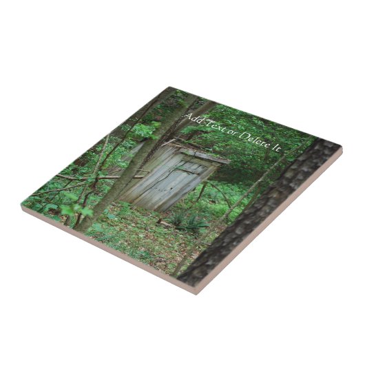 Het buitenhuis tegeltje (Zijkant)