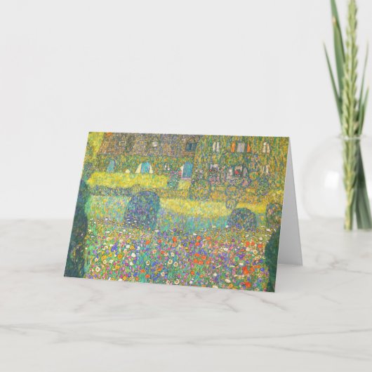 Het Buitenhuis van Gustav Klimt door Attersee Kaart (Voorkant)