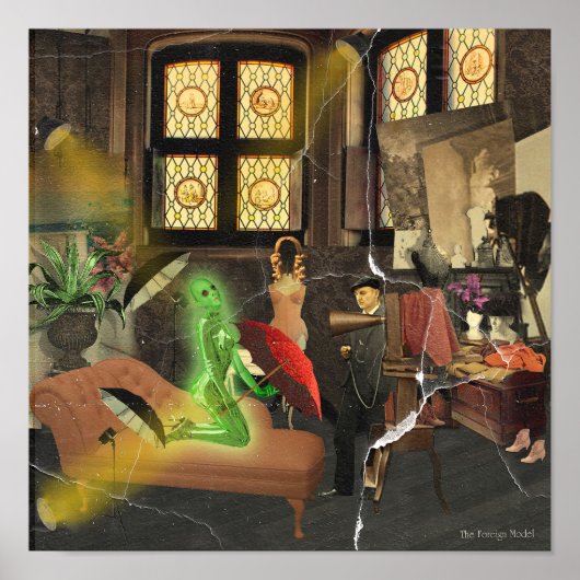 Het buitenlandse model poster (Voorkant)
