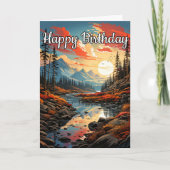 Het buitenleven in de herfst kaart (Voorkant)