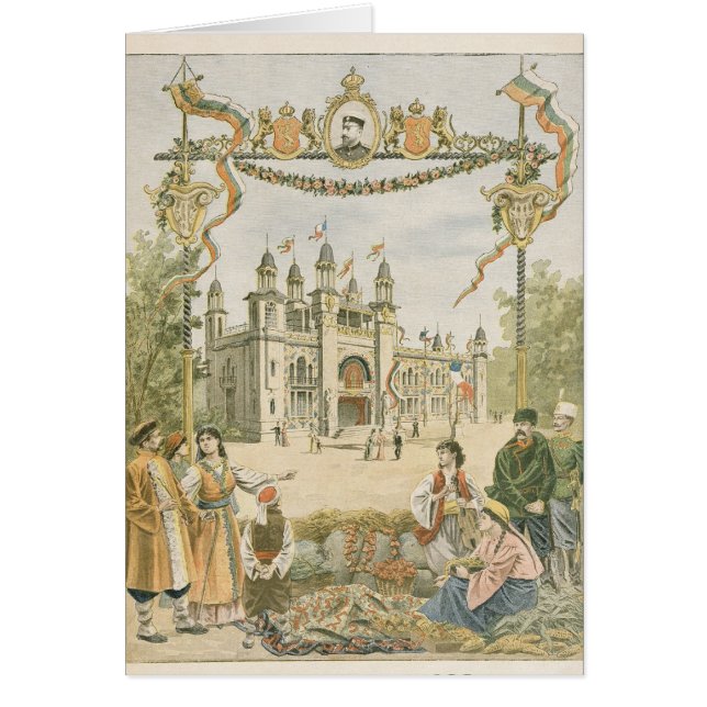 Het Bulgaarse paviljoen in de Universele Universit (Voorkant)