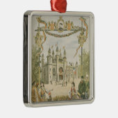 Het Bulgaarse paviljoen in de Universele Universit Metalen Ornament (Rechts)