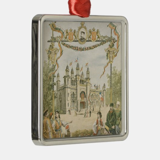 Het Bulgaarse paviljoen in de Universele Universit Metalen Ornament (Rechts)