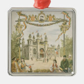 Het Bulgaarse paviljoen in de Universele Universit Metalen Ornament (Voorkant)