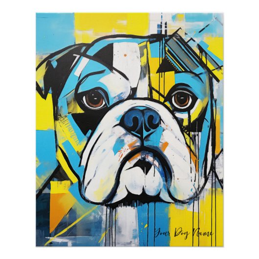 Het Bulldog portret 004 - Sable Gabriel Perfect Poster (Voorkant)
