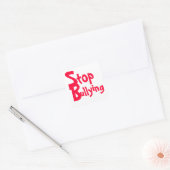 Het Bullying van het einde - Belangrijk Bericht Vierkante Sticker (Envelop)
