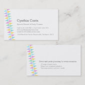 Het Bundelen van de gebeurtenissen van de vlaggenp Visitekaartje (Voorkant / Achterkant)