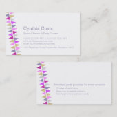 Het Bundelen van de gebeurtenissen van de vlaggenp Visitekaartje (Voorkant / Achterkant)