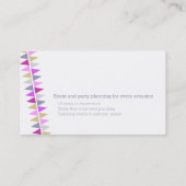 Het Bundelen van de gebeurtenissen van de vlaggenp Visitekaartje (Achterkant)