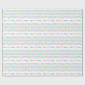 Het bundelen van vlaggen witte verjaardag 60 gepat cadeaupapier (Vlak)