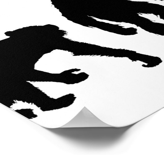 Het bunyanwerk van de Lumberjack tree feller logge Poster (Hoek)