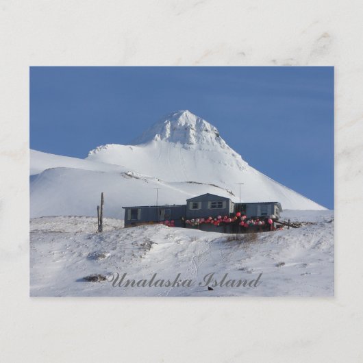 Het Buoy House onder de Pyramide Mountain Briefkaart (Voorkant)