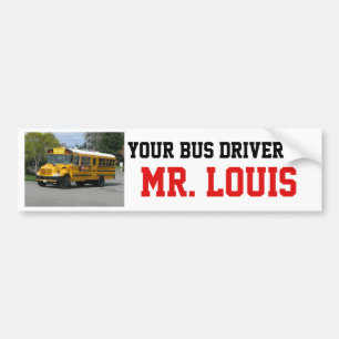 Het busstuurprogramma is: bumpersticker