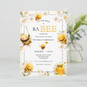 Het Buzz Bumble Bee Baby shower Kaart (Staand voorkant)