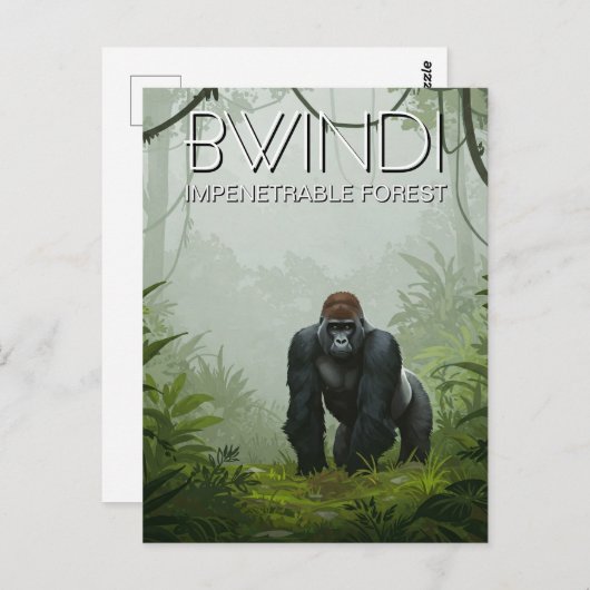 Het Bwindi Impenetrable Forest National Park in Oe Briefkaart (Voorkant / Achterkant)