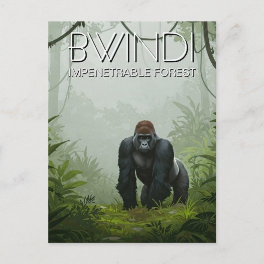 Het Bwindi Impenetrable Forest National Park in Oe Briefkaart (Voorkant)