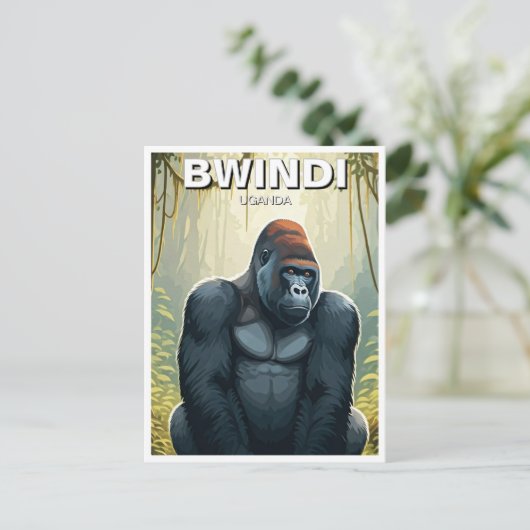 Het Bwindi Impenetrable National Park in Oeganda Briefkaart (Staand voorkant)