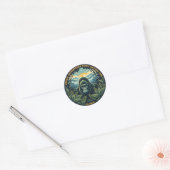 Het Bwindi Impenetrable National Park in Oeganda Ronde Sticker (Envelop)
